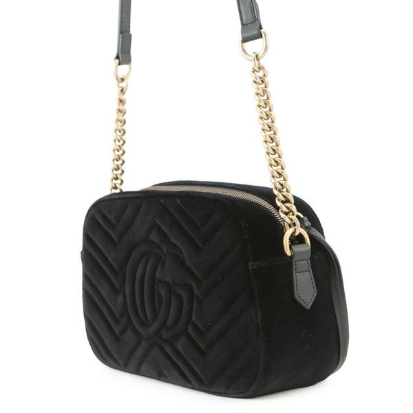 グッチ ショルダーバッグ GGマーモント バンビ ベロア 447632 GUCCI 黒