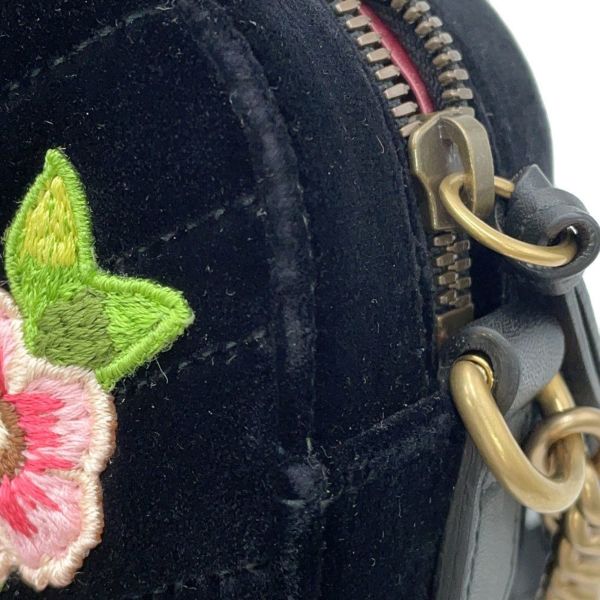 グッチ ショルダーバッグ GGマーモント バンビ ベロア 447632 GUCCI 黒