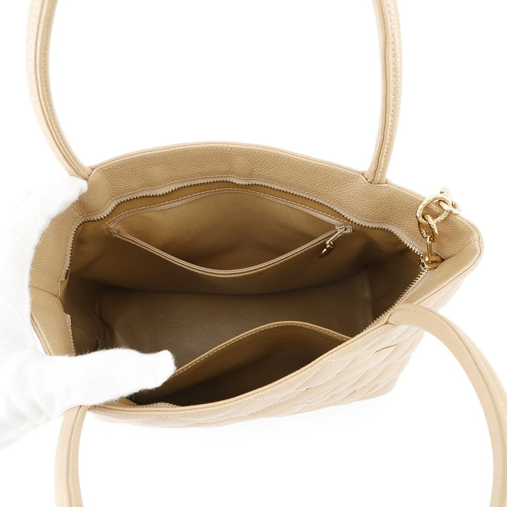 シャネル トートバッグ ココマーク マトラッセ 復刻トート キャビアスキン A01804 CHANEL