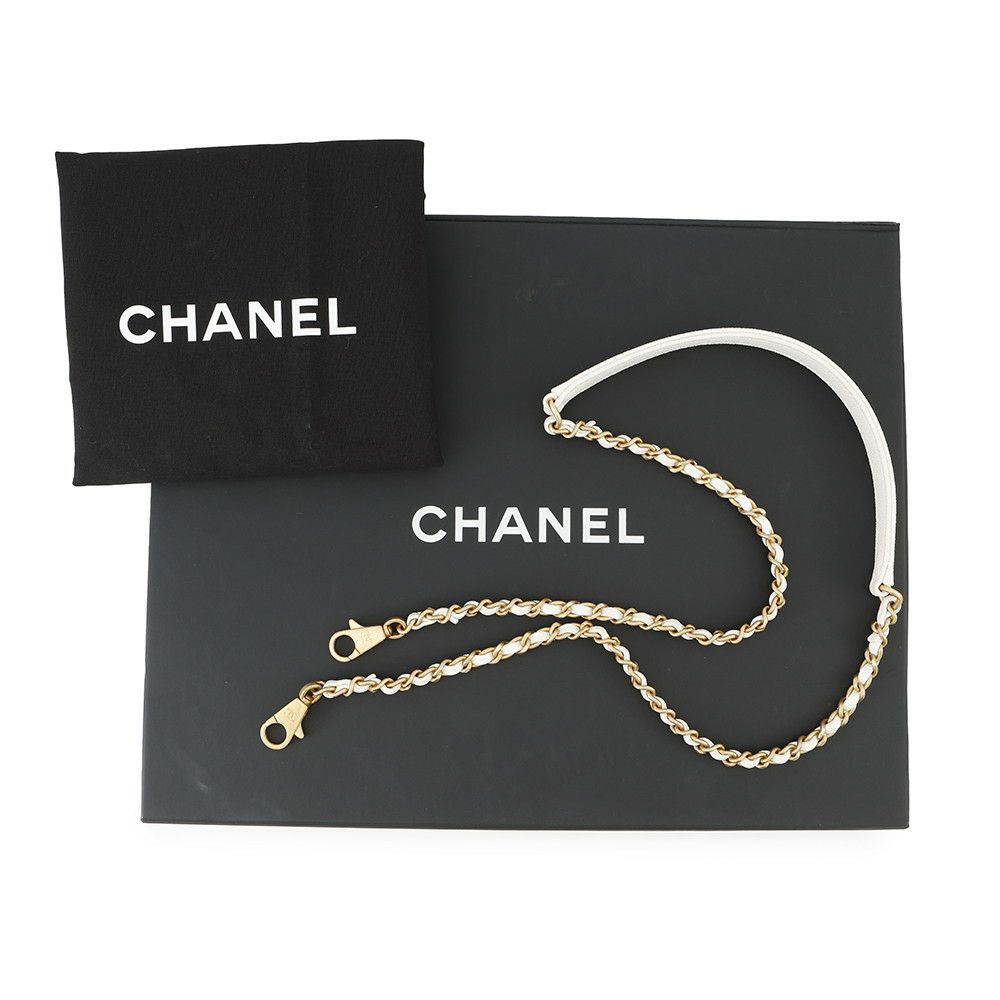 シャネル ハンドバッグ マトラッセ ココマーク ココハンドル キャビアスキン A92990 CHANEL 2way 白