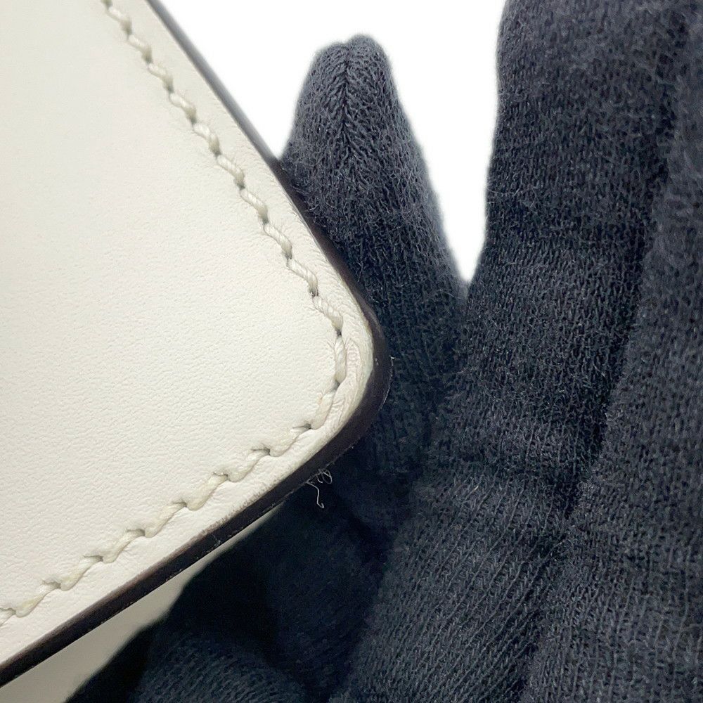 グッチ ショルダーバッグ シルヴィ レザー 421882 GUCCI 2way リボン 白