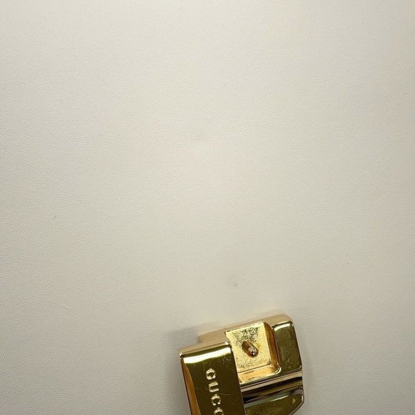 グッチ ショルダーバッグ シルヴィ レザー 421882 GUCCI 2way リボン 白