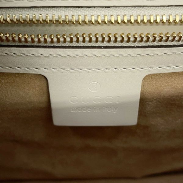 グッチ ショルダーバッグ シルヴィ レザー 421882 GUCCI 2way リボン 白
