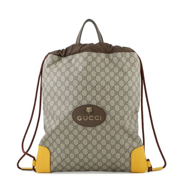 グッチ バックパック GGスプリーム ドローストリング キャットヘッド GUCCI バッグ リュックサック