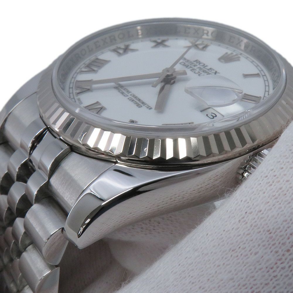 ロレックス デイトジャスト36 Z番 SS/K18WG 116234 ROLEX 腕時計 白文字盤