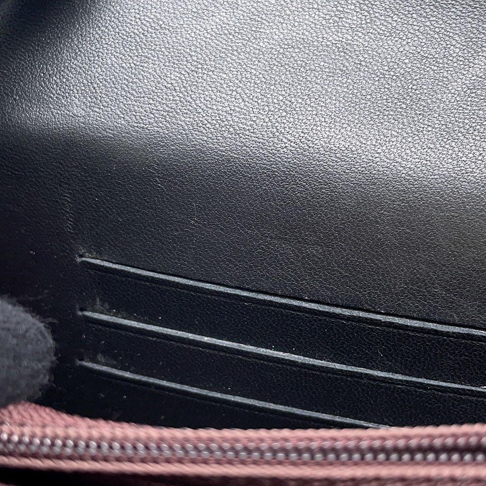 シャネル コインケース マトラッセ フラップ ウォレット ラムスキン CHANEL 財布 黒