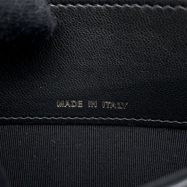 シャネル コインケース マトラッセ フラップ ウォレット ラムスキン CHANEL 財布 黒