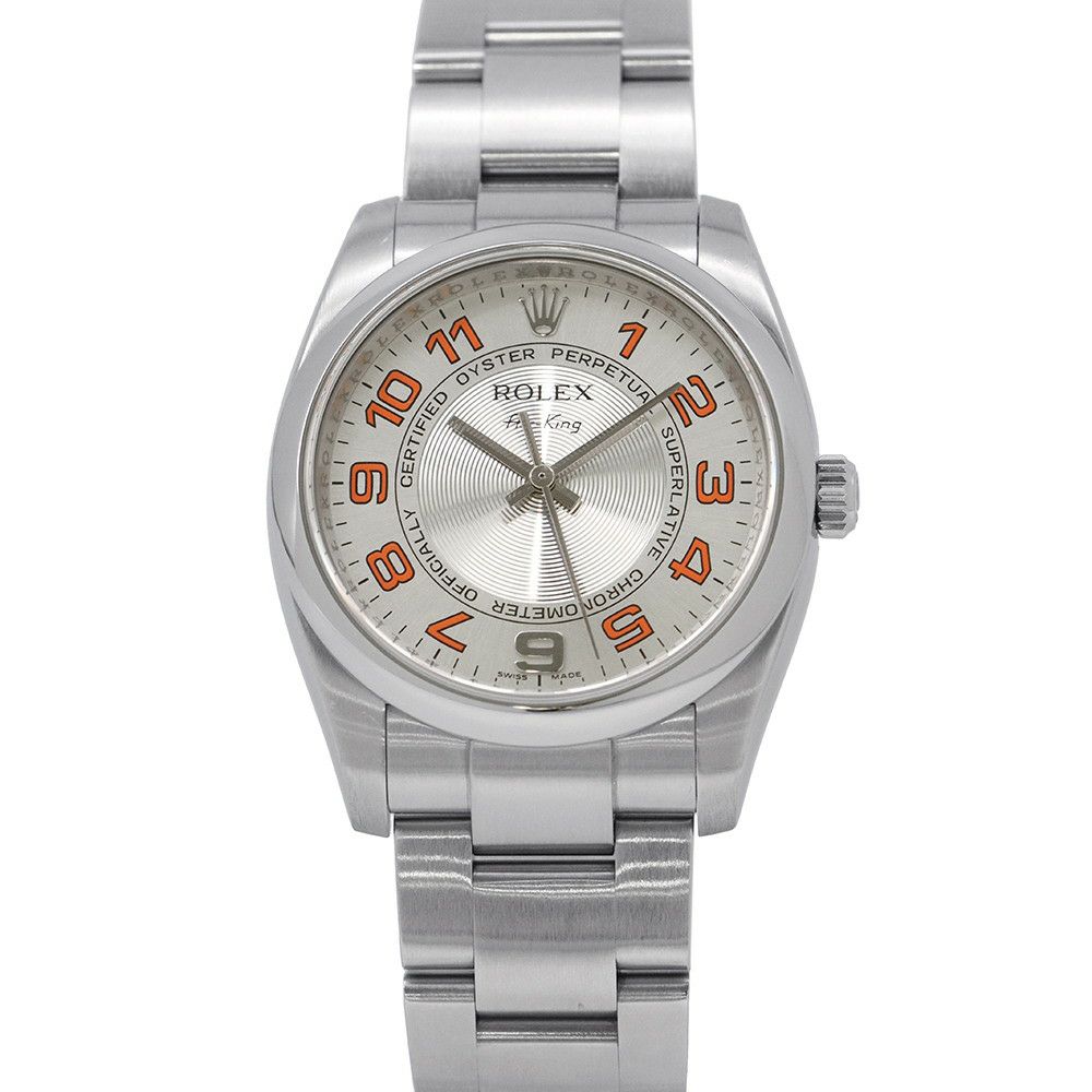 ロレックス エアキング M番 114200 ROLEX 腕時計 シルバーコンセントリック文字盤 アラビア