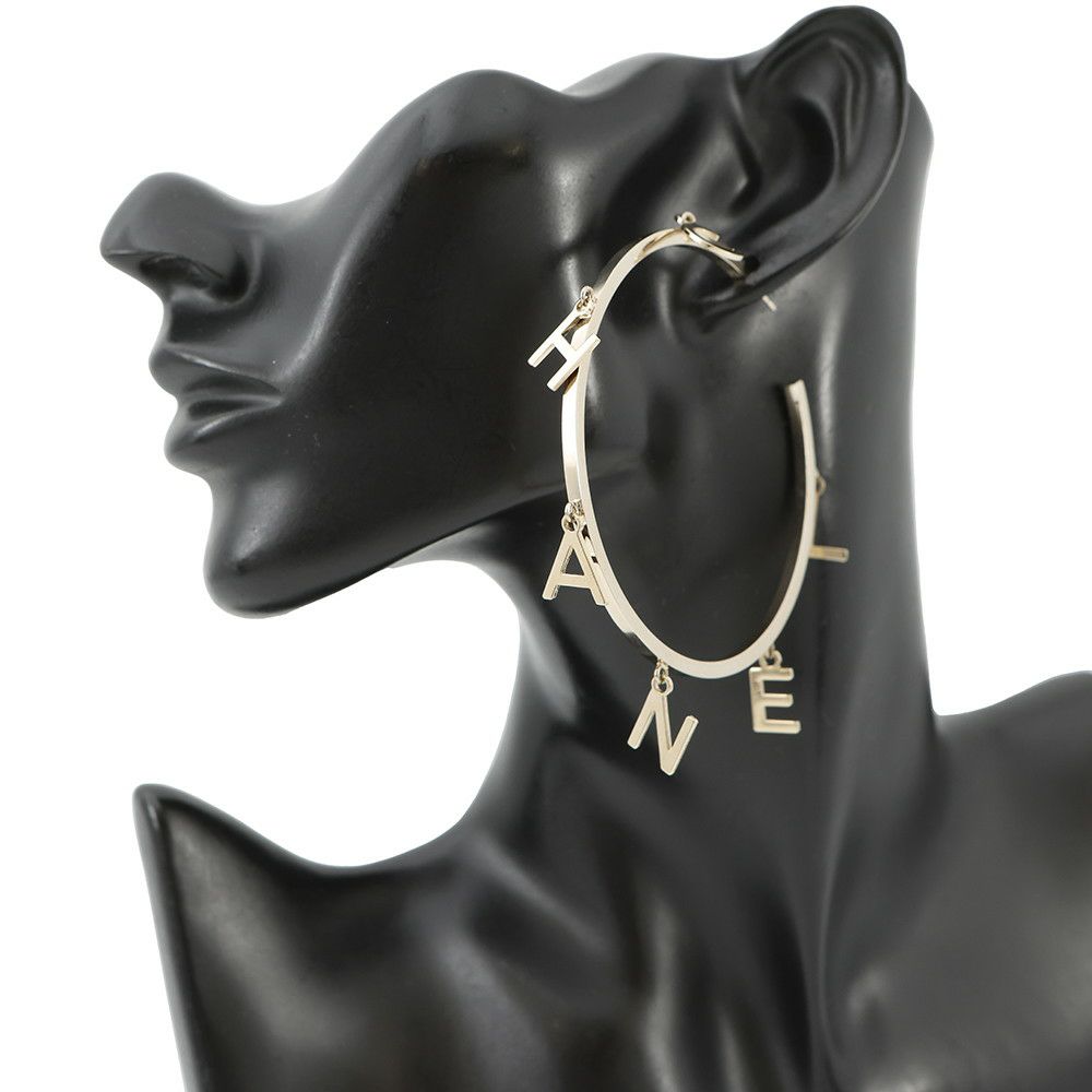 シャネル ピアス フープ ロゴ アイコン クローバー No5 ハート カメリア B17B CHANEL アクセサリー