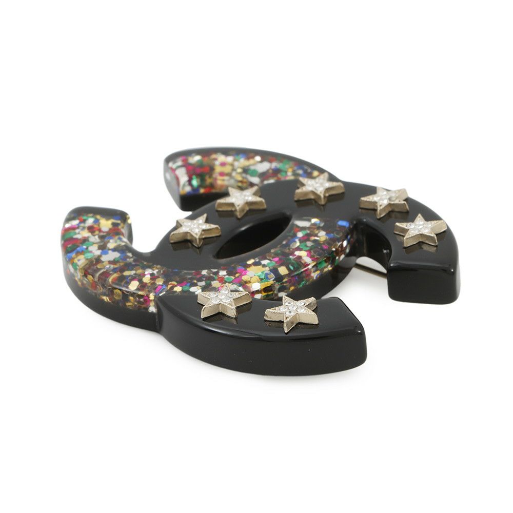 シャネル ブローチ ココマーク スター ラインストーン 17C CHANEL アクセサリー