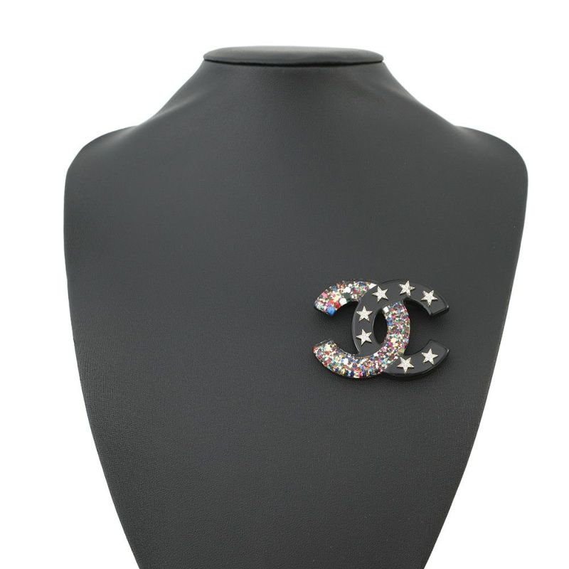 シャネル ブローチ ココマーク スター ラインストーン 17C CHANEL アクセサリー