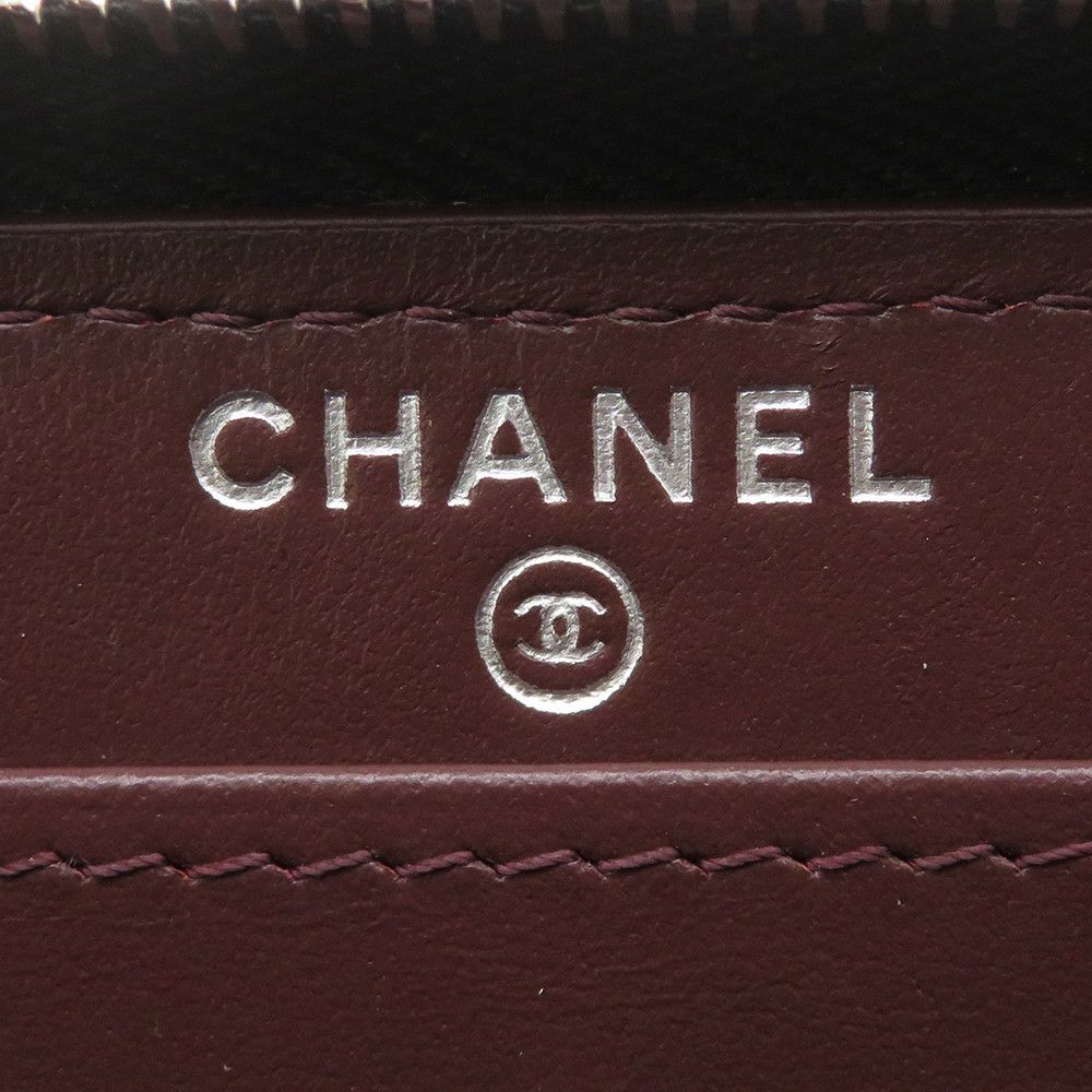 シャネル 長財布 クラシック ロング ジップ ウォレット ココマーク キャビアスキン キルティング AP0242 CHANEL マトラッセ 黒