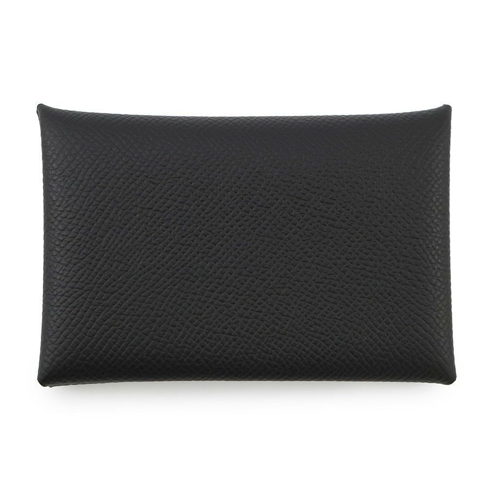 エルメス カードケース カルヴィ ブラック エプソン B刻印 HERMES 名刺入れ 黒