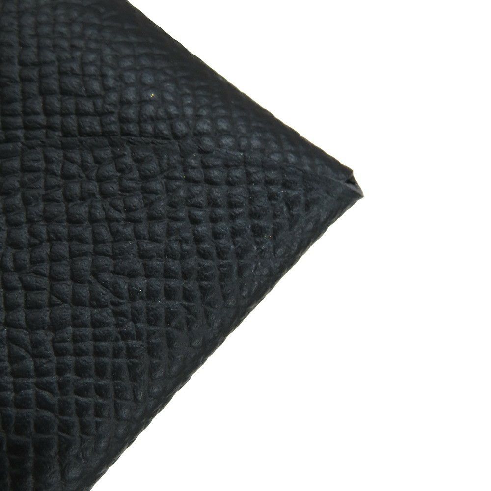 エルメス カードケース カルヴィ ブラック エプソン B刻印 HERMES 名刺入れ 黒