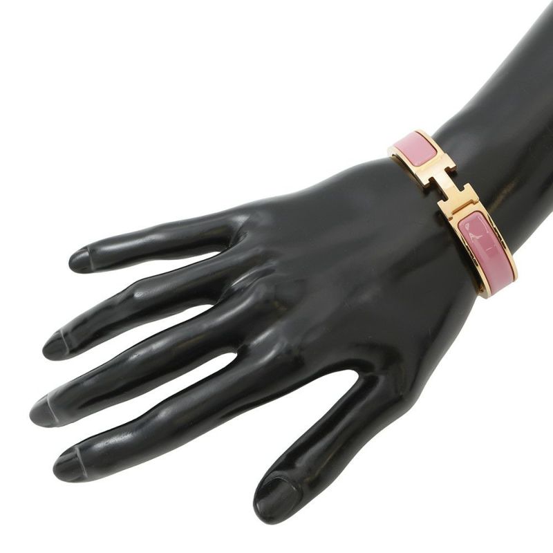 エルメス ブレスレット クリック H クリッククラックPM ローズパッチ/ピンクゴールド金具 HERMES アクセサリー