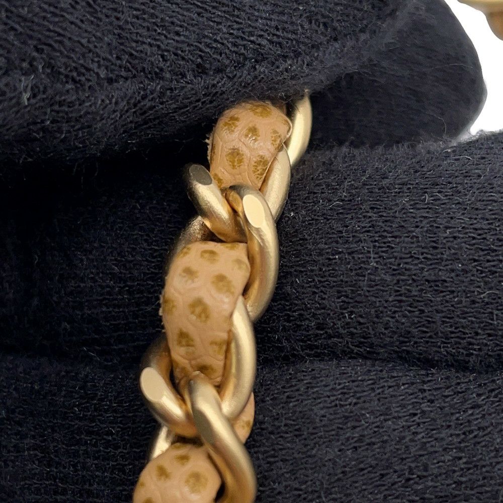 シャネル チェーンショルダーウォレット デカココ キャビアスキン A13509 CHANEL 財布