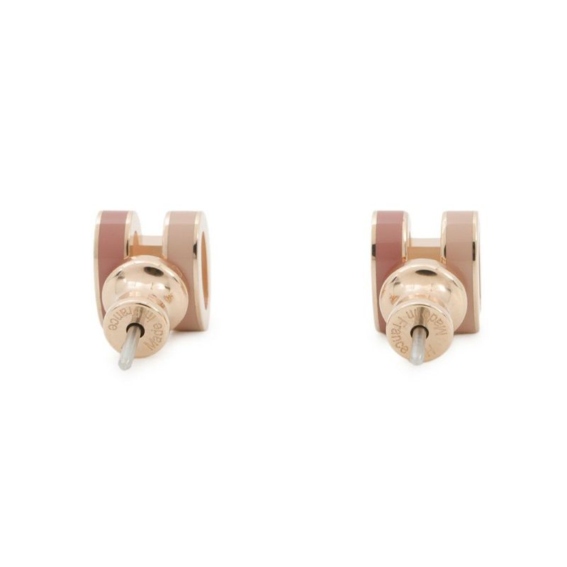 エルメス ピアス ミニ・ポップアッシュ バイカラーボーテ/ピンクゴールド金具 HERMES アクセサリー