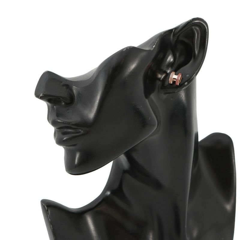 エルメス ピアス ミニ・ポップアッシュ バイカラーボーテ/ピンクゴールド金具 HERMES アクセサリー