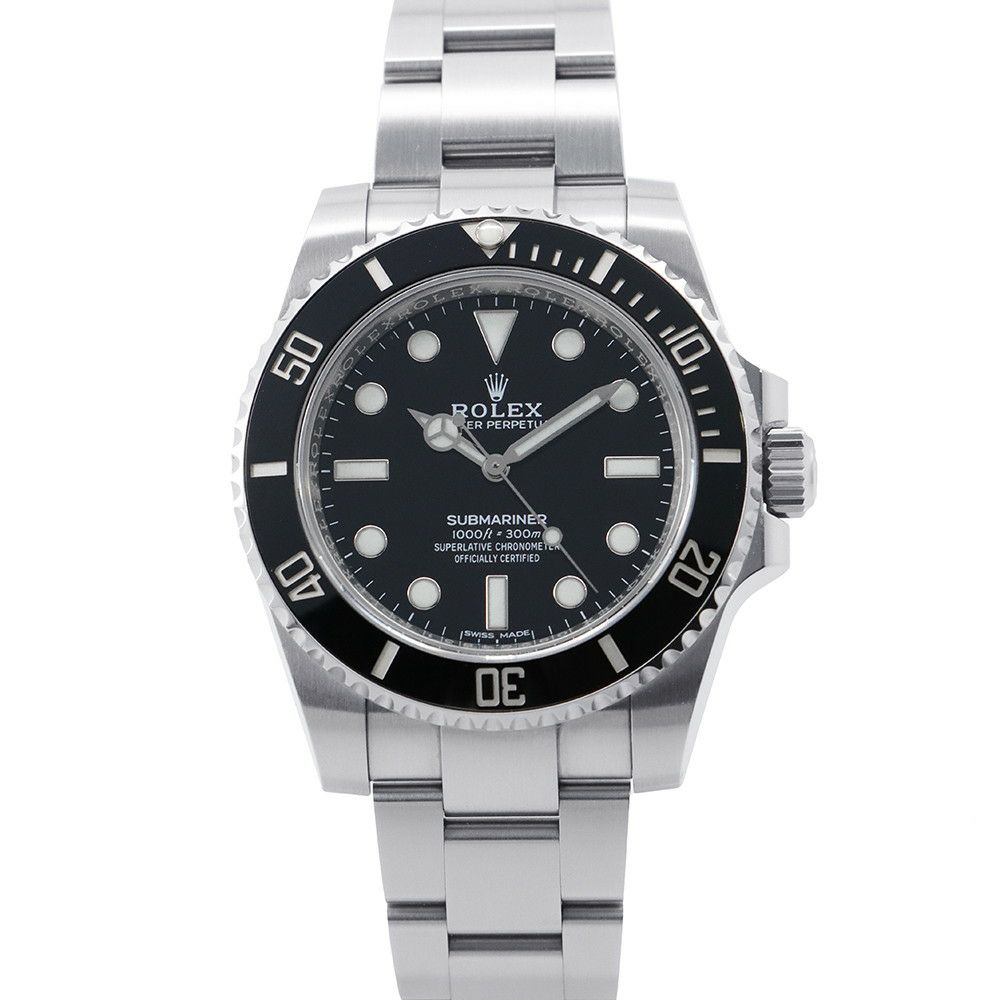 ロレックス サブマリーナ ノンデイト ランダムシリアル ルーレット 114060 ROLEX 腕時計 黒文字盤
