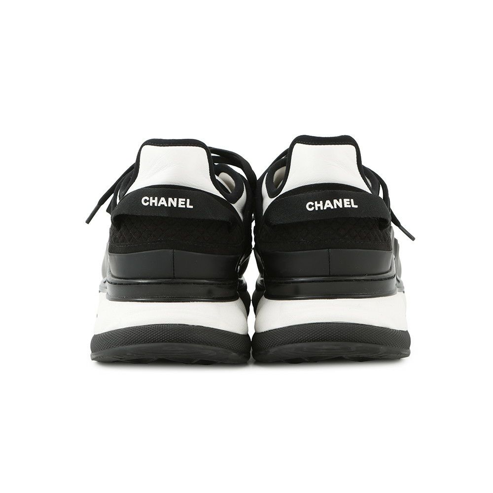 シャネル スニーカー ココマーク ファブリック メンズサイズ43 G46010 CHANEL 靴 黒
