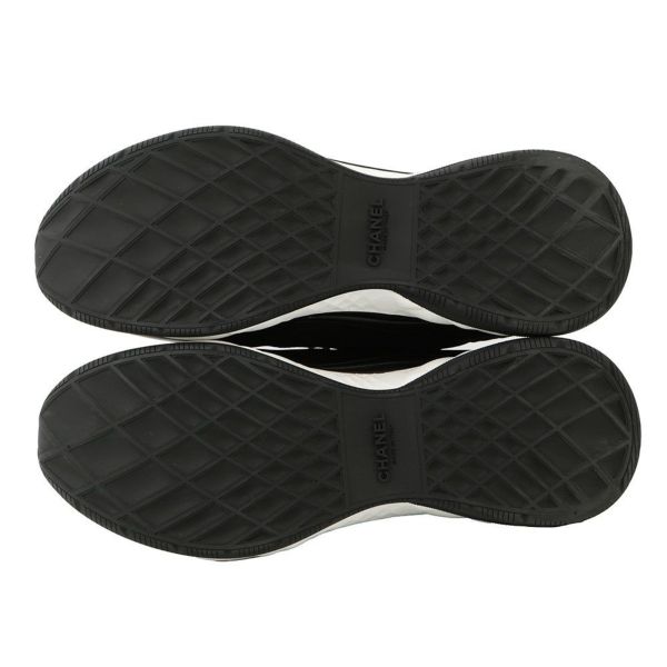 シャネル スニーカー ココマーク ファブリック メンズサイズ43 G46010 CHANEL 靴 黒