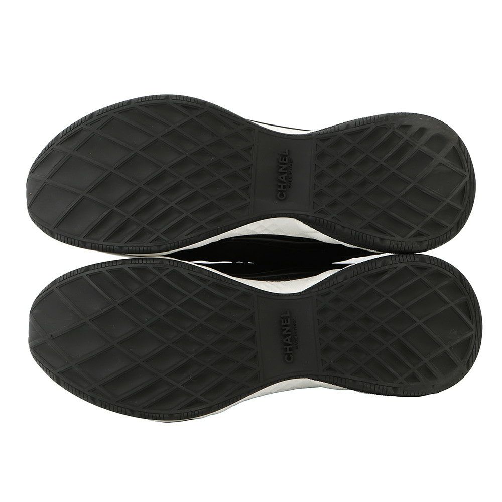 シャネル スニーカー ココマーク ファブリック メンズサイズ43 G46010 CHANEL 靴 黒