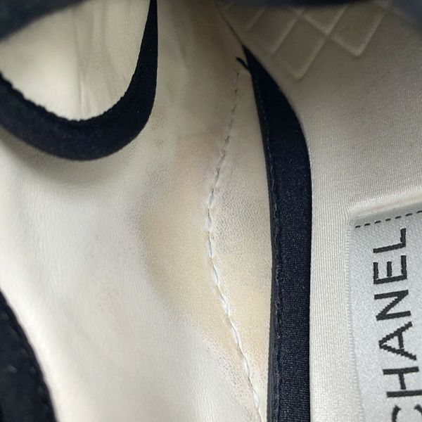 シャネル スニーカー ココマーク ファブリック メンズサイズ43 G46010 CHANEL 靴 黒