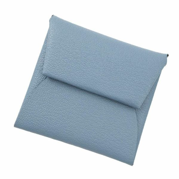 エルメス コインケース バスティア ヴェルソ ニューブルージーン/エベンヌ シェブルミゾル W刻印 HERMES 小銭入れ