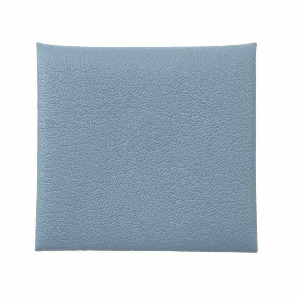 エルメス コインケース バスティア ヴェルソ ニューブルージーン/エベンヌ シェブルミゾル W刻印 HERMES 小銭入れ