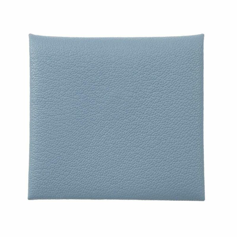 エルメス コインケース バスティア ヴェルソ ニューブルージーン/エベンヌ シェブルミゾル W刻印 HERMES 小銭入れ