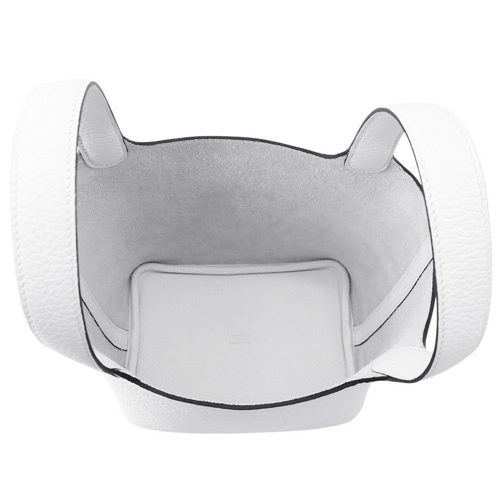 エルメス ハンドバッグ ピコタンロックPM ニューホワイト/ゴールド金具 トリヨンクレマンス K刻印 HERMES トートバッグ 白