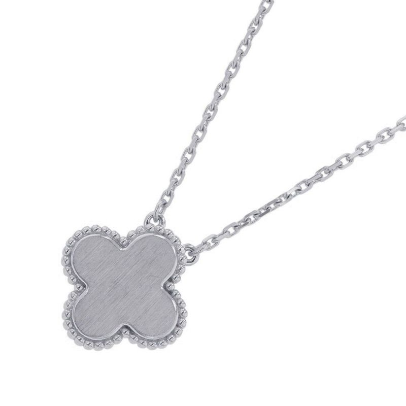 ヴァンクリーフ&アーペル ネックレス ヴィンテージ アルハンブラ セラドングリーン ダイヤ 1P K18WG VCARP9RU00 2022年ホリデー