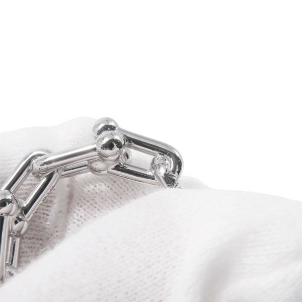 ティファニー リング ハードウェア スモール リンク リング ダイヤモンド 計0.26ct K18WG サイズ約12号 72669290 Tiffany&Co. 指輪