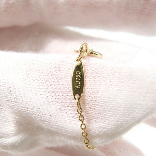 ティファニー ネックレス エルサ・ペレッティ ダイヤモンド バイ ザ ヤード シングル ペンダント ダイヤ 1P 0.23ct K18YG 鑑定書付き