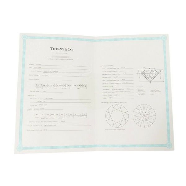 ティファニー ネックレス エルサ・ペレッティ ダイヤモンド バイ ザ ヤード シングル ペンダント ダイヤ 1P 0.23ct K18YG 鑑定書付き