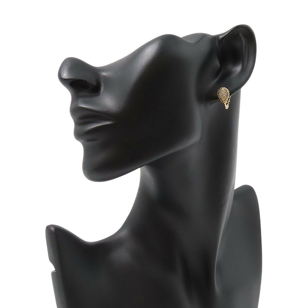 ブシュロン ピアス セルパンボエム アシンメトリー クリップイヤリング エクストラスモール ダイヤモンド 8P 計0.13ct K18YG JCO01550