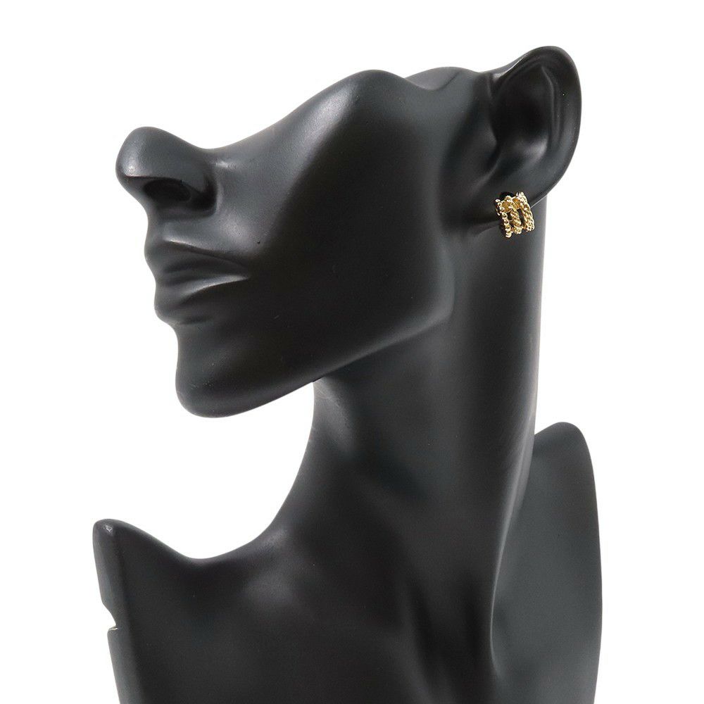 ブシュロン ピアス セルパンボエム アシンメトリー クリップイヤリング エクストラスモール ダイヤモンド 8P 計0.13ct K18YG JCO01550