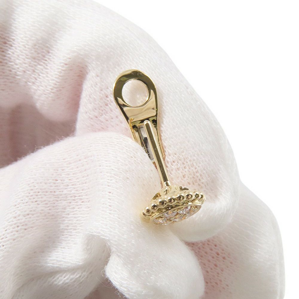 ブシュロン ピアス セルパンボエム アシンメトリー クリップイヤリング エクストラスモール ダイヤモンド 8P 計0.13ct K18YG JCO01550