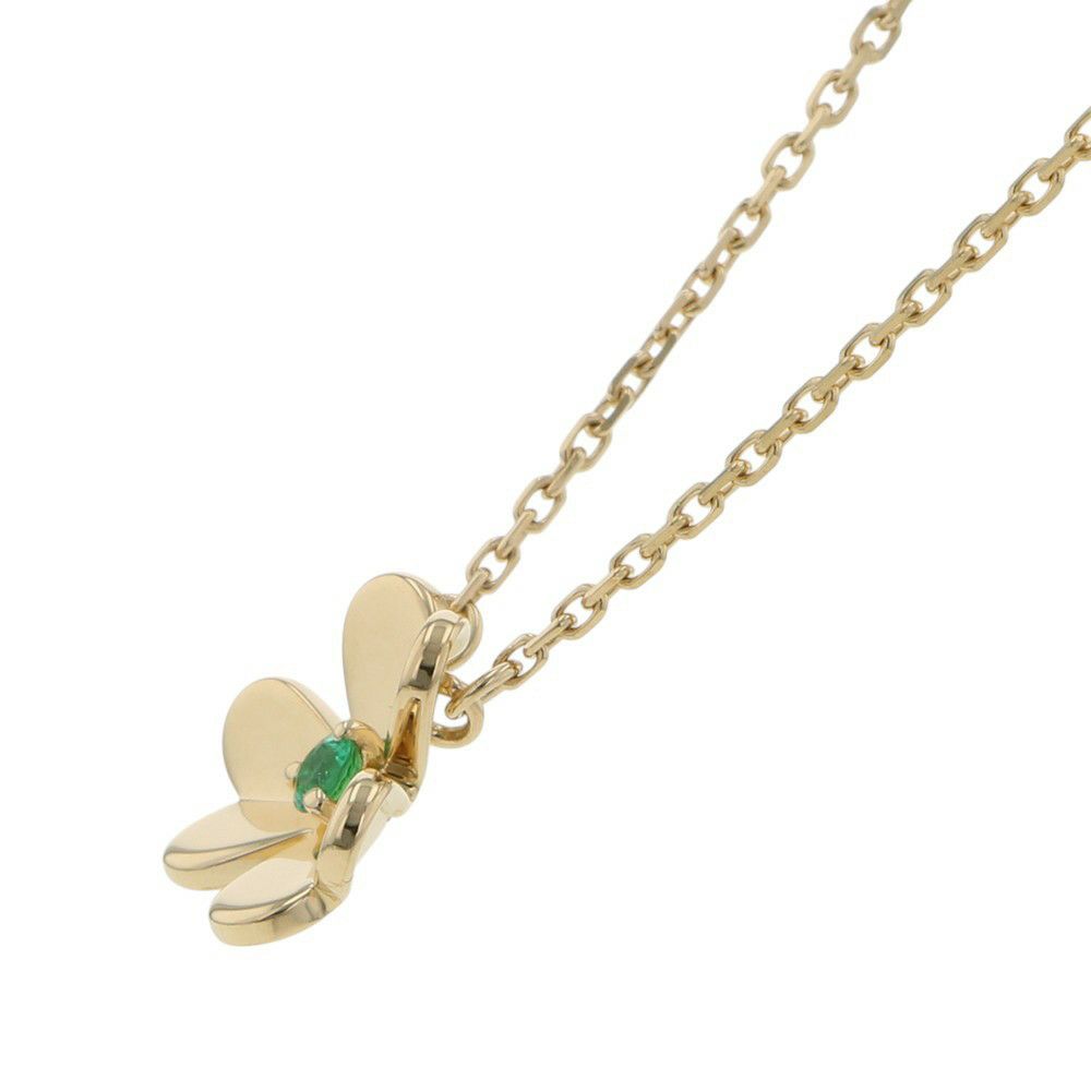 ヴァンクリーフ&アーペル ネックレス フリヴォル ペンダント ミニモデル エメラルド 1P 0.04ct K18YGイエローゴールド VCARP7SB00