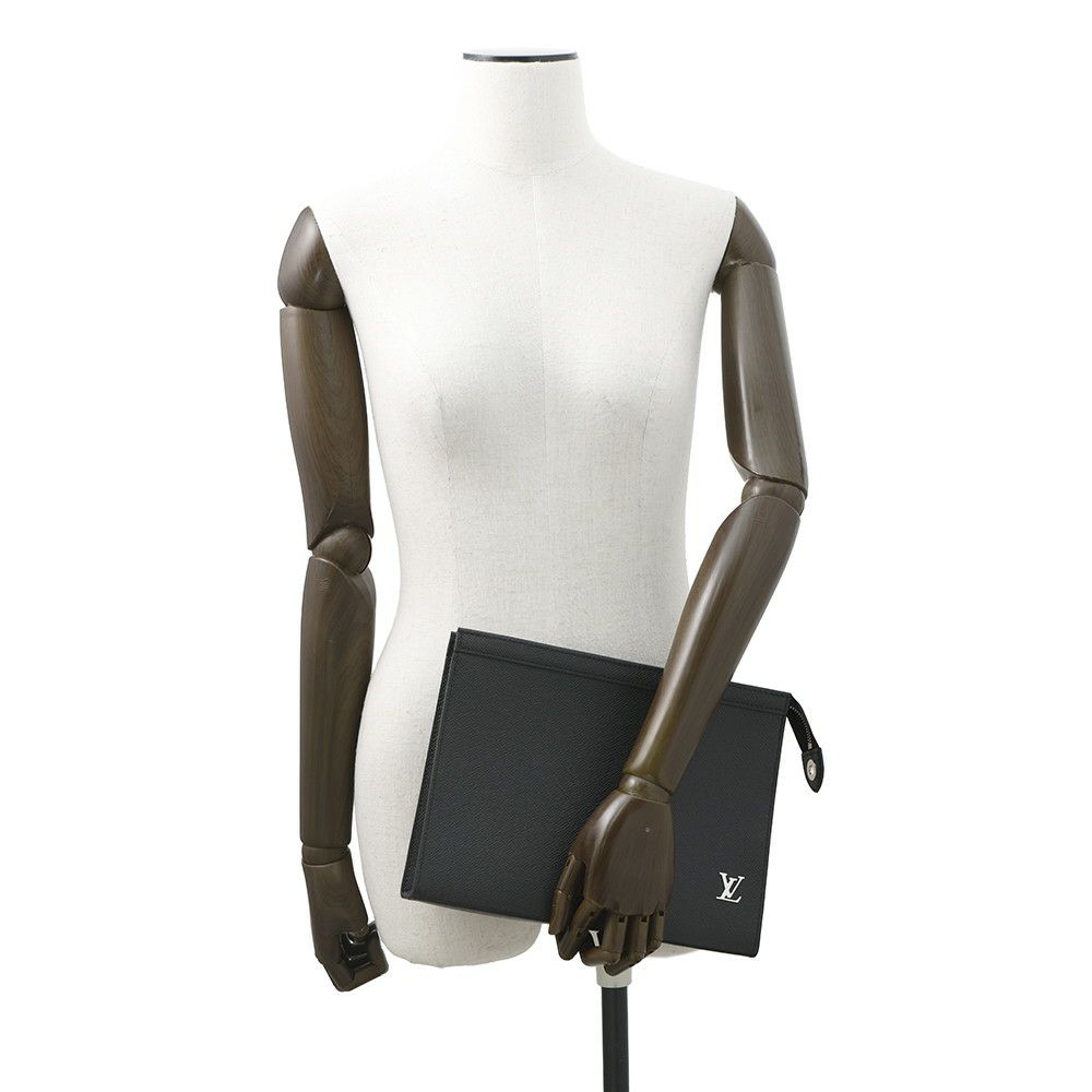 ルイヴィトン クラッチバッグ タイガ ポシェット・ヴォワヤージュ M30450 ブラック 黒