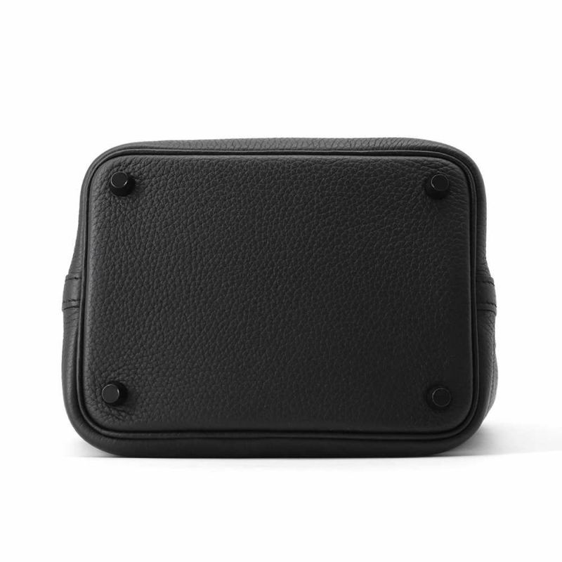 エルメス ハンドバッグ ピコタンロックPM ブラック/クローム金具 トリヨンクレマンス Z刻印 黒