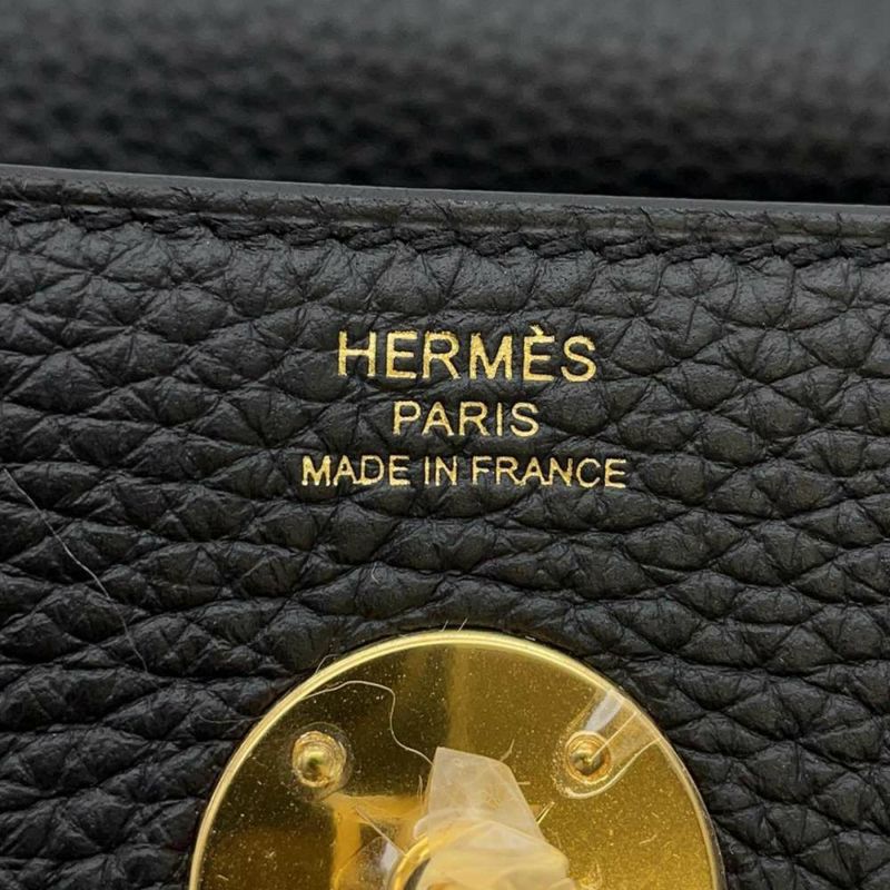 エルメス ハンドバッグ リンディ26 ブラック/ゴールド金具 トリヨンクレマンス W刻印 2way 黒