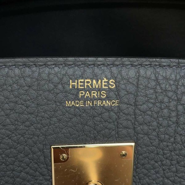 エルメス バーキン30 グリミスティ/シャンパンゴールド金具 トゴ W刻印 HERMES Birkin ハンドバッグ