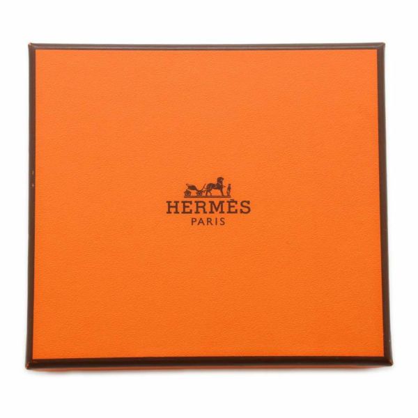 エルメス コインケース バスティア ブラック シェブルミゾル W刻印 HERMES 財布