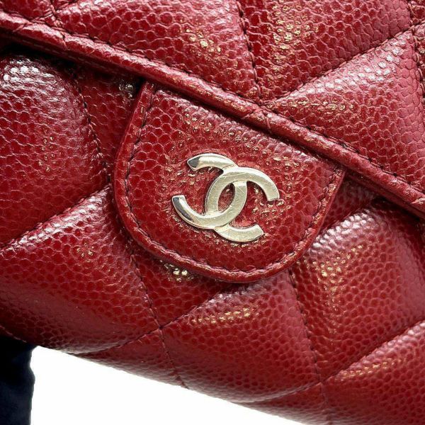 シャネル チェーンウォレット ココマーク マトラッセ キャビアスキン AP1744 CHANEL 財布