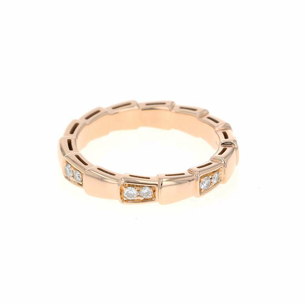 ブルガリ リング ブルガリ セルペンティ ヴァイパー ダイヤモンド K18PG リングサイズ53 353265 BVLGARI 指輪