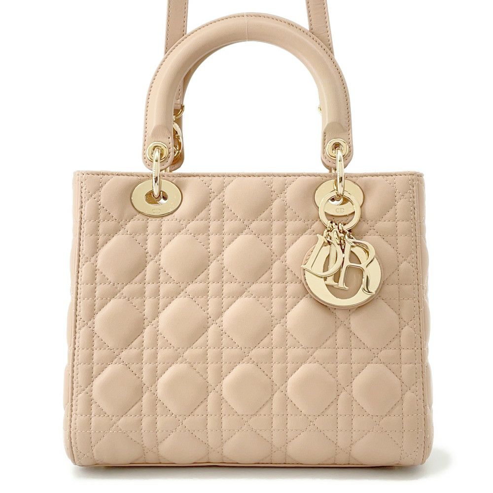 クリスチャン・ディオール ハンドバッグ レディディオール カナージュ ラムスキン CAL44550 Christian Dior 2way