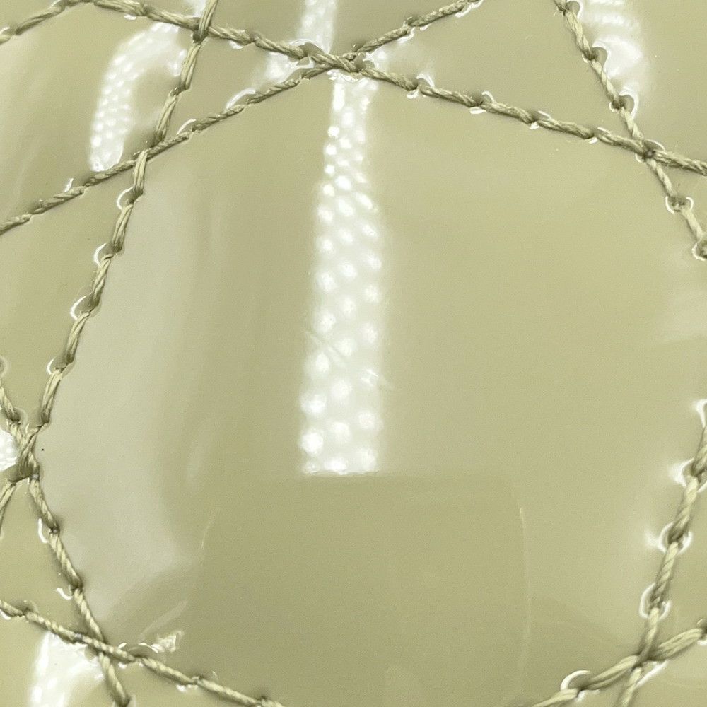 クリスチャン・ディオール ハンドバッグ レディディオール カナージュ ミニ パテント 2way