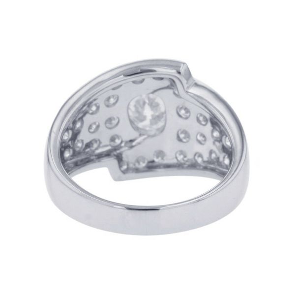 タサキ リング オーバル ダイヤモンド リング ダイヤモンド 1.00ct/0.75ct Pt900プラチナ サイズ約15号 TASAKI 指輪