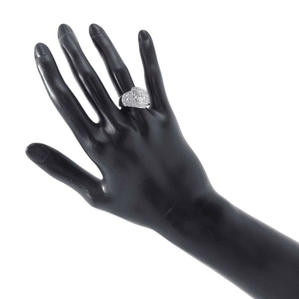 タサキ リング オーバル ダイヤモンド リング ダイヤモンド 1.00ct/0.75ct Pt900プラチナ サイズ約15号 TASAKI 指輪